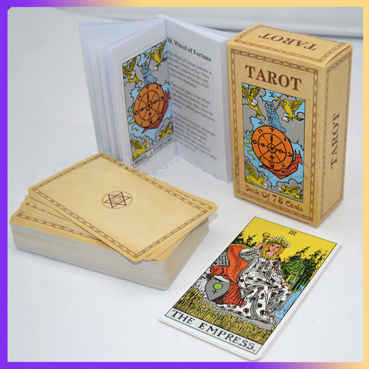 Original Tarot Cards Deck , 78 Sheets | The Classic Tarot Card with Paper Guidebook English Version