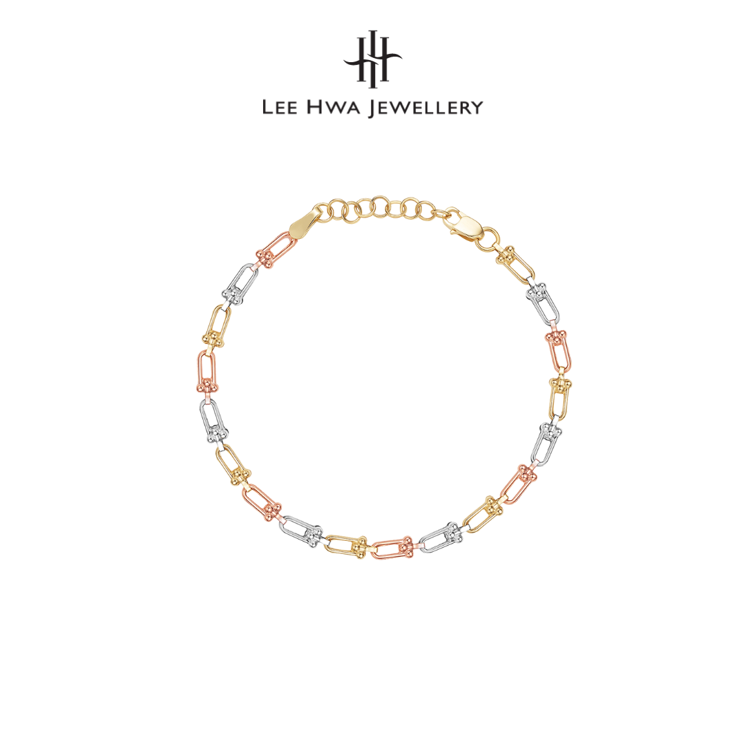 Lee Hwa Jewellery Rosetto Trinity Chain Bracelet